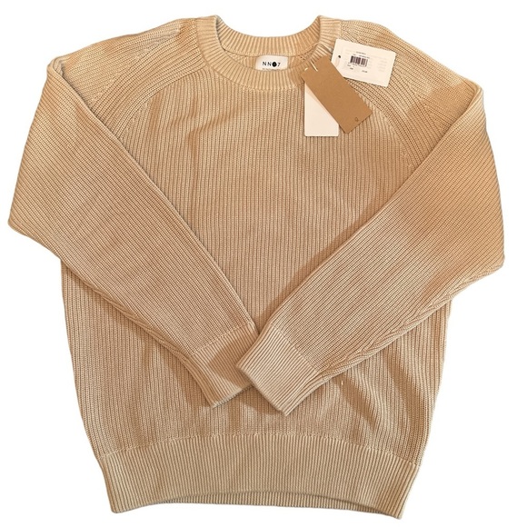 NN 07 Other - NN 07 NO NATIONALITY CREW NECK SWEATER BEIGE SIZE LARGE NWT